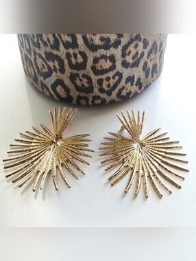 Boho Chic Sunburst Statement Earrings